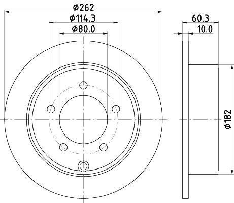 HELLA PAGID Bremžu diski 8DD 355 120-561